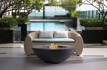 PyroMania Fire - Shangri-La Round Concrete Fire Pit Bowl - Fire Pit Stock